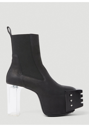 Rick Owens Clear Heel Boots - Man Boots Black Eu - 41