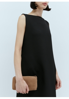 The Row 90's Suede Handbag - Woman Handbags Brown One Size