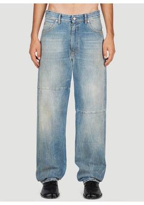 MM6 Maison Margiela Irregular Seam Jeans - Man Jeans Blue 28