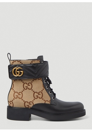 Gucci Marmont Cuff Logo Jacquard Boots - Woman Boots Black Eu - 38
