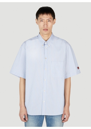 Gucci Striped Short Sleeve Shirt - Man Shirts Light Blue It - 52