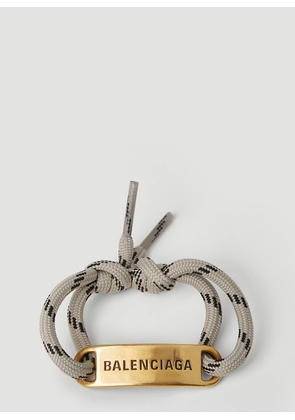 Balenciaga Plate Rope Bracelet - Man Jewellery Beige One Size