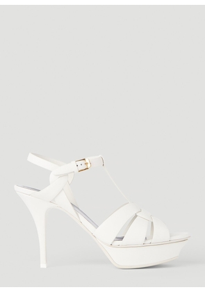 Saint Laurent Tribute Heeled Sandals - Woman Heels White Eu - 41