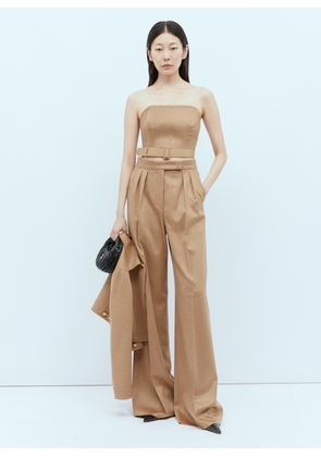 Max Mara Wool Bustier Top - Woman Tops Camel It - 40
