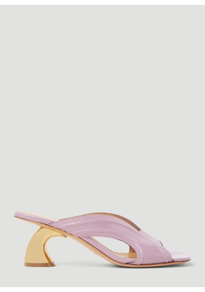Dries Van Noten Sculptured Heel Mules - Woman Heels Purple Eu - 38