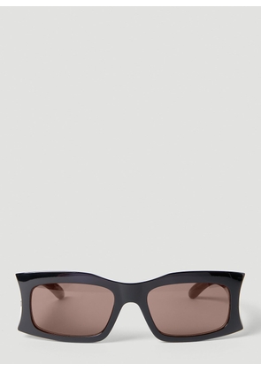 Balenciaga Hourglass Rectangle Sunglasses -  Sunglasses Black One Size