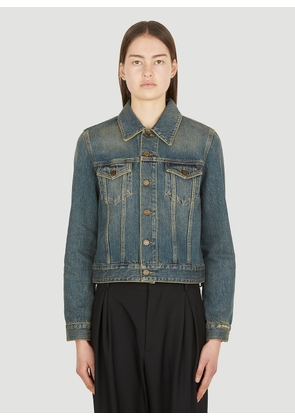 Saint Laurent Classic Denim Jacket - Woman Jackets Blue Fr - 34