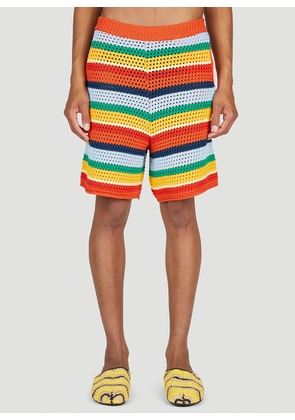 Marni x No Vacancy Stripe Knit Shorts - Man Shorts Multicolour Eu - 50