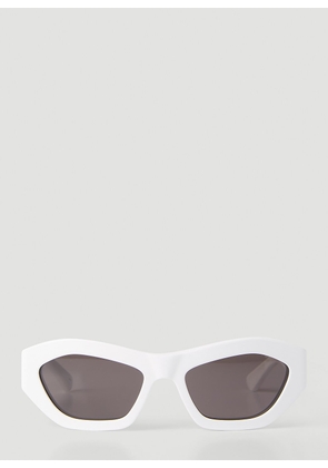 Bottega Veneta Bv1221s Hexagonal Sunglasses - Woman Sunglasses White One Size