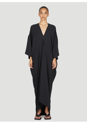 Rick Owens Tommykite Draped Gown - Woman Dresses Black It - 42