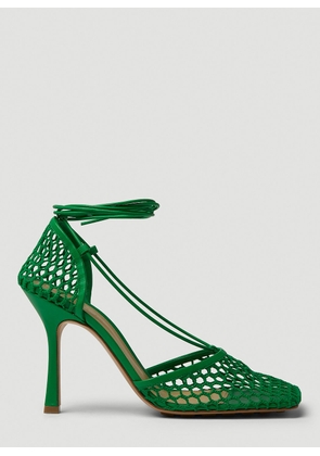 Bottega Veneta Stretch Mesh High Heels - Woman Heels Green Eu - 40