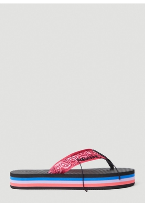 Arizona Love Paisley Print Flip Flops - Woman Slides Red Fr - 40