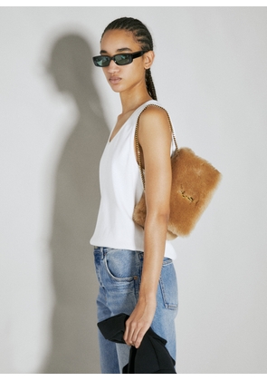 Saint Laurent Small Kate Shoulder Bag - Woman Shoulder Bags Beige One Size