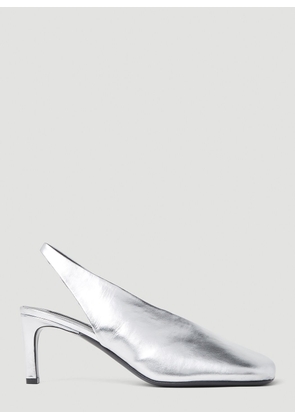 Jil Sander Square High Heels - Woman Heels Silver Eu - 37