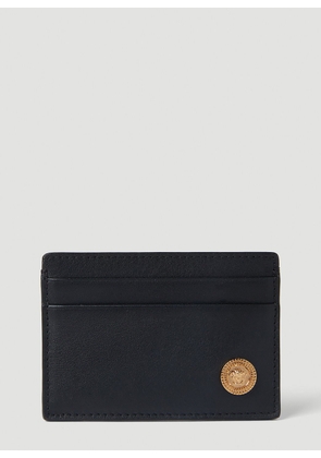 Versace Medusa Plaque Card Holder - Man Wallets & Cardholders Black One Size