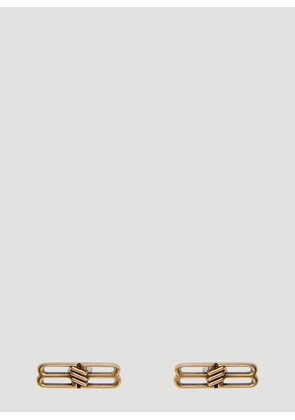 Balenciaga License Bb Logo Stud Earrings -  Jewellery Gold One Size