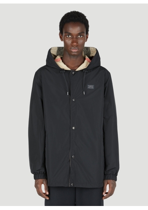 Burberry Reversible Check Hooded Jacket - Man Sweatshirts Beige Xl