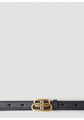 Balenciaga Bb Super Thin Belt - Woman Belts Black 80