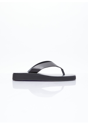 The Row Ginza Leather Sandals - Woman Sandals Black Eu - 37