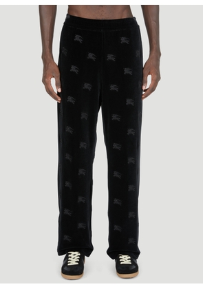 Burberry Ekd Velvet Track Pants - Man Pants Black S
