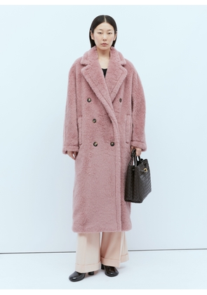 Max Mara Oversized Teddy Coat - Woman Coats Pink It - 36