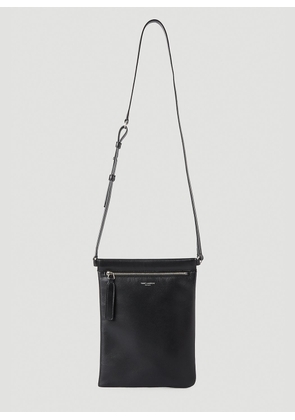 Saint Laurent Flat Crossbody Bag - Man Crossbody Bags Black One Size