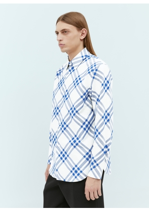 Burberry Check Cotton Shirt - Man Shirts White S