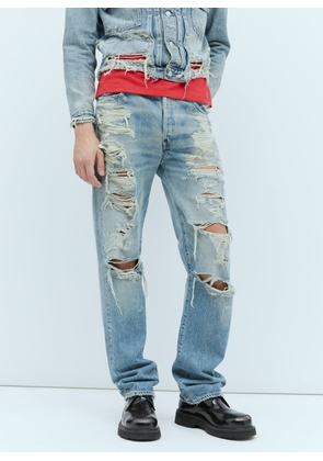 Kenzo x Levi's 501 1933 Distressed Jeans - Man Jeans Blue 32