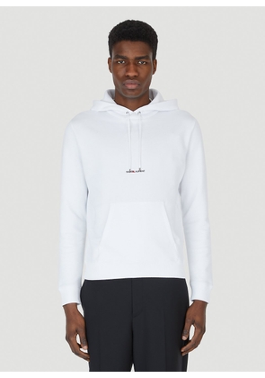 Saint Laurent Rive Gauche Hooded Sweatshirt - Man Sweatshirts White Xl
