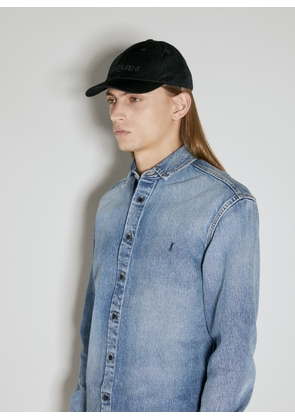 Saint Laurent Vintage Corduroy Baseball Cap - Man Hats Black 59