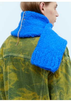 Acne Studios Knit Sleeve Scarf - Man Scarves Blue One Size