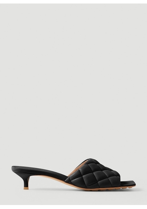 Bottega Veneta Padded Kitten Heel Mules - Woman Heels Black Eu - 40