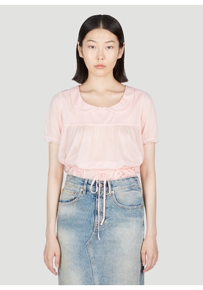 Maison Margiela Sheer Bodysuit - Woman Tops Pink It - 40