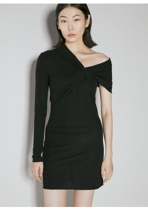 Saint Laurent Knot Mini Dress - Woman Dresses Black Fr - 34