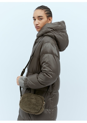 Max Mara Teddy Camera Bag - Woman Tote Bags Khaki One Size