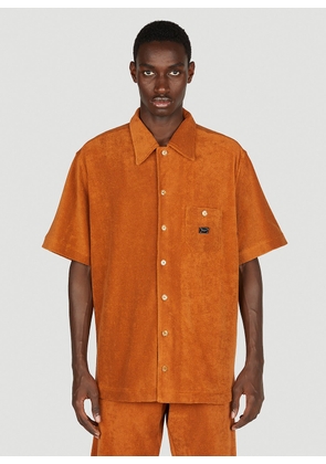 Dolce & Gabbana Towelling Short Sleeve Shirt - Man Shirts Orange Eu - 39