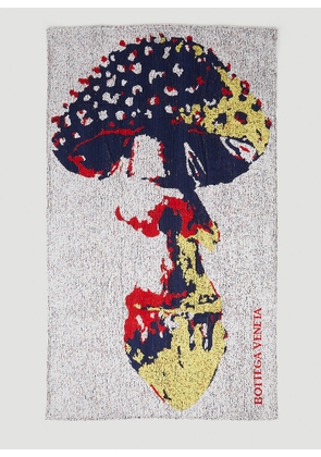 Bottega Veneta Mushroom Beach Towel - Man Face & Body Blue One Size