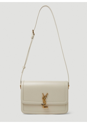 Saint Laurent Solferino Medium Shoulder Bag - Woman Shoulder Bags Cream One Size