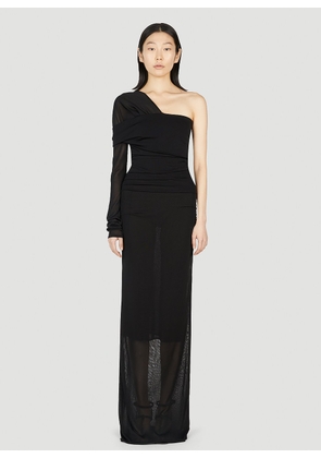 Saint Laurent Asymmetric Dress - Woman Dresses Black M