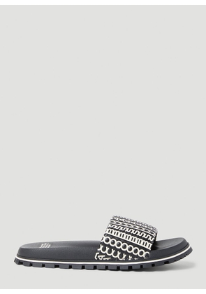 Marc Jacobs Monogram Slides - Woman Slides Black Eu - 40