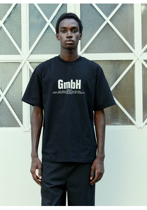 GmbH Logo Print T-shirt - Man T-shirts Black L
