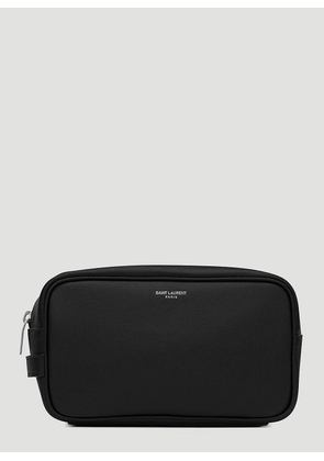 Saint Laurent Small Wash Bag - Man Briefcases Black One Size