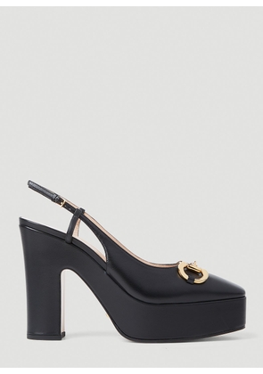 Gucci Cosmogonie Horsebit Platforms - Woman Heels Black Eu - 36