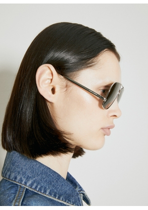 Saint Laurent Sl 653 Leon Sunglasses - Woman Sunglasses Silver One Size