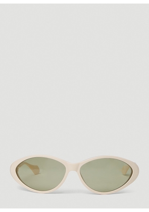 Gucci Cat Eye Sunglasses - Woman Sunglasses Cream One Size