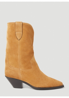 Isabel Marant Dahope Suede Cowboy Boots - Woman Boots Camel Eu - 36