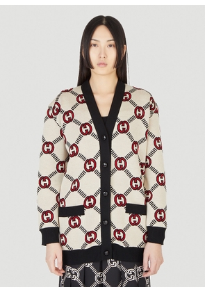 Gucci Interlocking G Cardigan - Woman Knitwear Cream S