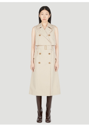 Burberry Tailored Mona Dress - Woman Dresses Beige Uk - 08