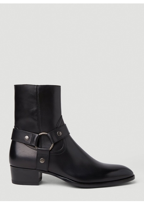 Saint Laurent Wyatt Ankle Boots - Man Boots Black Eu - 46
