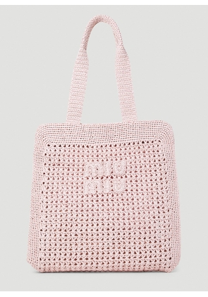 Miu Miu Beach Tote Bag - Woman Tote Bags White One Size